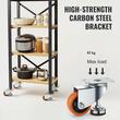Set 4 roti pivotante cu inaltime reglabila, 3", max 82 kg / roata, ABS si Otel
