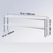 Masa de lucru Inox, pentru preparare alimente, 305x1829x600 mm, 1 x rafturi