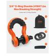 Curea de remorcare pentru off-road, lungime 9.1 m, Rezistenta la rupere 16 tone, latime 76.2 mm, 2 x inele D