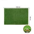 Gazon artificial pentru exterior, Dimensiune 1530 x 920 mm, Verde, PE, protectie UV, Inaltime fir 35 mm
