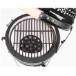 Grill Strend Pro Kamado, Ceramica si Inox, diametru 27 cm, Negru, 35x40.5x55 cm