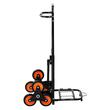 Carucior pentru urcat scarile, 6 roti, Capacitate 100 kg, Otel, 745 x 490 x 1120 mm, maner telescopic, greutate 11 kg