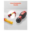 Set 12 surubelnite cu maner interschimbabil 1000 V, VDE/GS, Crom Vanadiu, Magnetice, Geanta transport