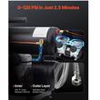 Compresor portabil fara ulei Ultra-silentios, 650 W, 56 l/min, 8 Bar, Capacitate rezervor 18 l