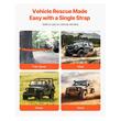 Curea de remorcare pentru off-road, lungime 9.1 m, Rezistenta la rupere 16 tone, latime 76.2 mm, 2 x inele D