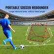 Poarta pentru antrenament fotbal, 100 x 100 x 100 cm, 4 x tarusi de fixare