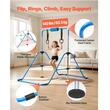 Bara gimnastica pliabila pentru copii, max 63 kg, Inaltime reglabila 914-1321 mm, Albastra, Otel