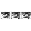 Grill Strend Pro Kamado, Ceramica si Inox, diametru 27 cm, Negru, 35x40.5x55 cm