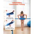 Bara gimnastica pliabila pentru copii, max 63 kg, Inaltime reglabila 914-1321 mm, Albastra, Otel
