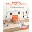 Scara tip platforma, portabila si pliabila, Aluminiu, 1 x treapta, max 227 kg, Inaltime reglabila 60-508 mm, anti-derapanta