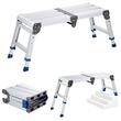 Scara tip platforma, portabila si pliabila, Aluminiu, 1 x treapta, max 227 kg, Inaltime reglabila 60-508 mm, anti-derapanta