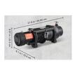Troliu electric cu franghie sintetica, Vevor 12V, capacitate 5900 kg, Lungime cablu 26 m, Telecomanda WiFi, IP67