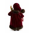 Decoratiune Mos Craciun, Inaltime 60 cm, Tinuta Bordo, Decoratiuni aurii