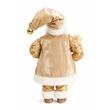 Decoratiune Mos Craciun, Inaltime 60 cm, Tinuta Auriu/Alb, Decoratiuni aurii