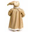 Decoratiune Mos Craciun, Inaltime 90 cm, Tinuta Auriu/Alb, Decoratiuni aurii