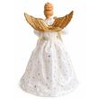 Decoratiune Ingeras cu aripi, Inaltime 60 cm, Tinuta Alb/Auriu
