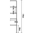 Set 3 suporturi pentru raft Vivatechnix Industrial, 34 x 176 cm, capacitate 100 kg, fara blaturi