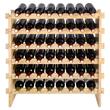Raft pentru 48 de sticle de vin, Vivatechnix Modular, 765 x 775 x 250 mm, Lemn bambus