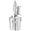 Cazan pentru distilat alcool, Inox, Capacitate 70 l, manometru