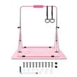 Bara gimnastica pliabila pentru copii, max 63 kg, Inaltime reglabila 914-1321 mm, saltea, 2 x inele, Roz