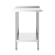 Masa de lucru Inox, pentru preparare alimente, 610x610x914 mm, 1 x rafturi