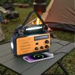 Radio portabil de urgenta, Acumulator, USB, panou solar, manivelă și opțiuni de baterii AAA, Lanterna 19 W, Alerte meteo NOAA, Alarmă SOS