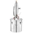 Cazan pentru distilat alcool, Inox, Capacitate 70 l, manometru