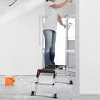 Scara tip platforma, portabila si pliabila, Aluminiu, 2 x treapta, max 200 kg, Inaltime 49 cm, anti-derapanta