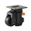 Set 4 roti pivotante cu inaltime reglabila, 2.5", max 250 kg / roata, ABS si Otel