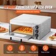 Cuptor electric profesional pentru Pizza cu diametru 356 mm, Inox, 1500 W, 1 x Etaj, Temperatura reglabila sus/jos 50-350 ° C, Timp coacere reglabil