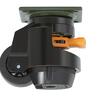 Set 4 roti pivotante cu inaltime reglabila, 2.5", max 250 kg / roata, ABS si Otel