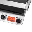 Gratar electric Inox/Sticla 2000 W, suprafata grill 300x250 mm, Placi detasabile, Senzor automat pentru gatit
