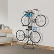 Suport depozitare 4 biciclete, de podea, 2050 x 725 x 715 mm, Negru, Inaltime reglabila