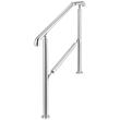 Balustrada inox pentru 4 sau 5 trepte Vivatechnix, Inaltime 86 cm, lungime 161 cm, pozitii reglabile