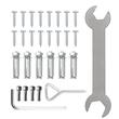 Balustrada inox pentru 4 sau 5 trepte Vivatechnix, Inaltime 86 cm, lungime 161 cm, pozitii reglabile