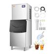 Masina profesionala pentru cuburi de gheata, Inox, Productie 170 kg/zi, Cuva depozitare 120 kg