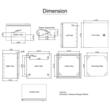 Tablou electric din Otel, Dimensiune 300 x 300 x 200 mm, 2 x chei, IP 66, Placa din spate detasabila