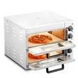 Cuptor electric profesional pentru Pizza cu diametru de 410mm, Inox, 1500 W, 2 x Etaje, Temperatura reglabila 50-350 ° C, Timp reglabil