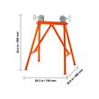 Suport pentru tevi 2-36 inch cu role, Portabil, 680 x 745 x 900 mm, capacitate 1140 kg