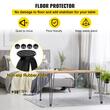 Set 4 x picioare de masa tip ac de par, Inaltime 45.7 cm, Otel, Negru, max 100 kg