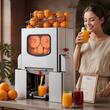 Storcator automat pentru portocale slow juicer, Inox, diametru citrice 55–80 mm, 120 W