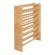 Raft modular pentru 72 sticle de vin, Stivuibil, Lemn, 8 Niveluri, 1130 x 290 x 962 mm