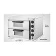 Cuptor electric profesional pentru Pizza cu diametru de 410mm, Inox, 1500 W, 2 x Etaje, Temperatura reglabila 50-350 ° C, Timp reglabil