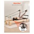 Aparat de antrenament pilates, Lemn, rezistență dublă arc și cablu, max 180 kg, 2380x735x925 mm