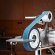 Slefuitor profesional de banc cu banda, 550 W, 5500 rpm, Control viteza variabila, Otel, Banda 762 x 25.4 mm 