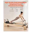 Aparat de antrenament pilates, Lemn, rezistență dublă arc și cablu, max 180 kg, 2380x735x925 mm