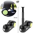Kit cric hidraulic cu compresor si cheie electrica cu impact pentru roti, Capacitate 5 Tone, Alimentare 12 V, Inaltime 155-420 mm, Lanterna