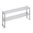 Masa de lucru Inox, pentru preparare alimente, 305x1520x600 mm, 1 x rafturi
