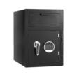 Seif valori, 2 niveluri, blocare cifru si cheie, 50.8 x 35.5 x 50.8 cm, grosime 3 mm, Alarma dubla, Lumina led