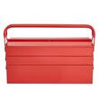 Cutie pentru scule pliabila, 5 tavi/3 niveluri, Rosie, 457.2 x 200 x 215 mm